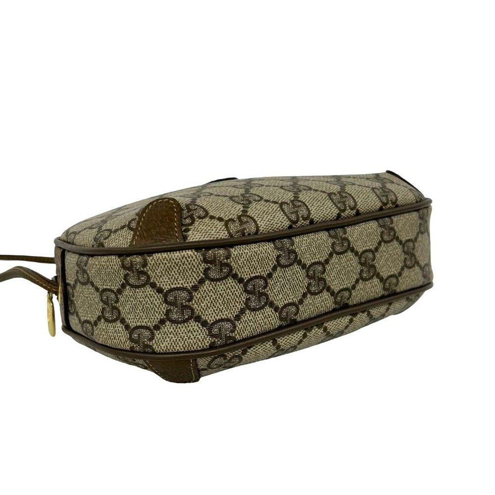 GUCCI Vintage Sherry Line GG Logo Hardware Leather Shoulder Bag Pouch Sacoche... - Picture 7 of 9